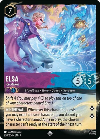 Elsa Ice Maker 224 204 carta