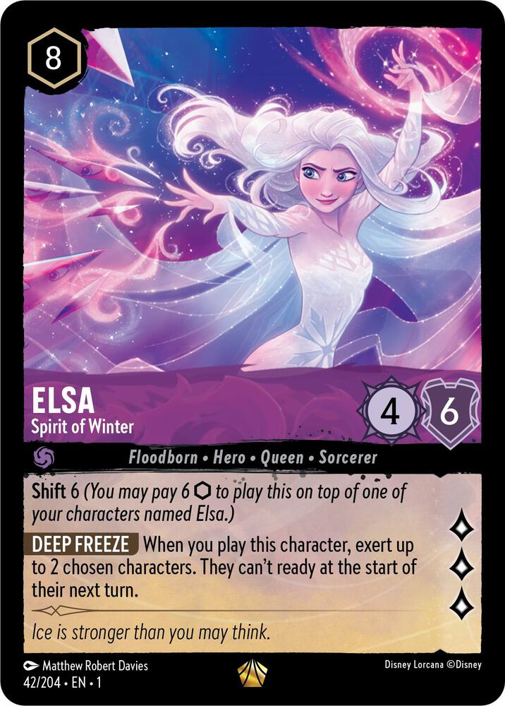 Elsa Spirit of Winter 42/204 card