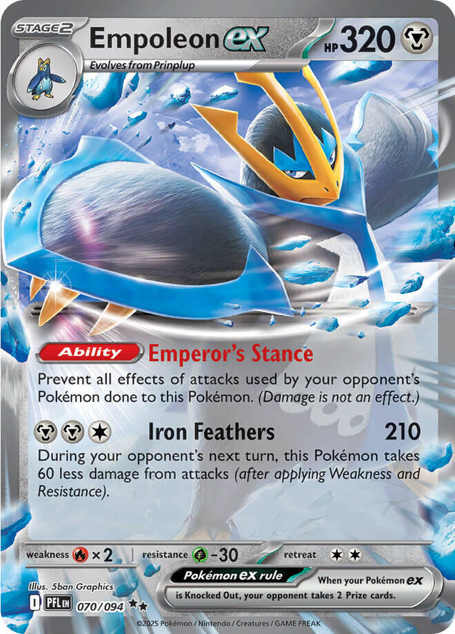 Empoleon ex 070/094 card