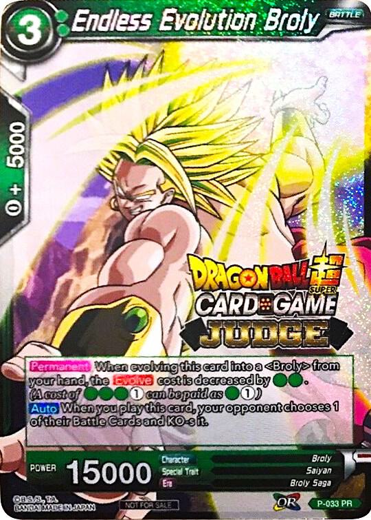 Endless Evolution Broly P-033 carta