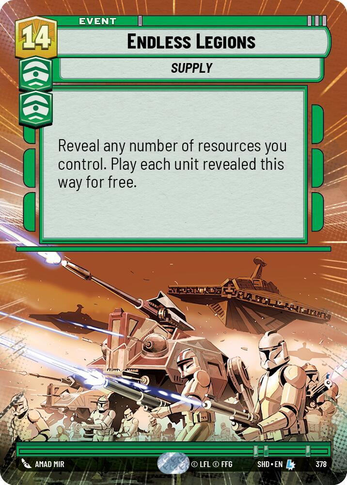 Endless Legions Hyperspace 378 card