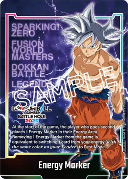 Energy Marker E 22 Dragon Ball Games Battle Hour 2025 Promo Card Set