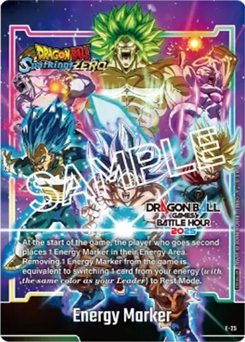 Energy Marker E 25 Dragon Ball Games Battle Hour 2025 Promo Card Set