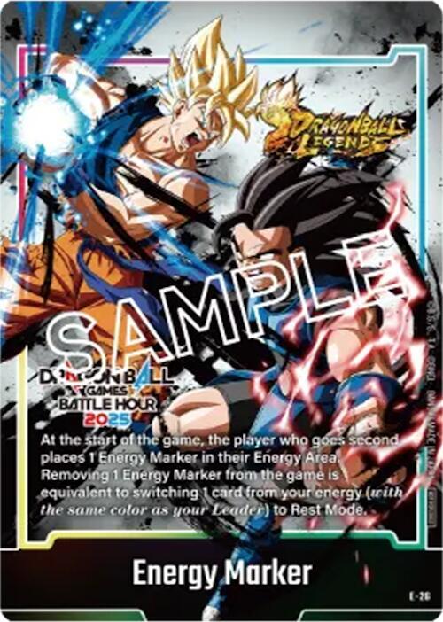 Energy Marker E 26 Dragon Ball Games Battle Hour 2025 Promo Card Set
