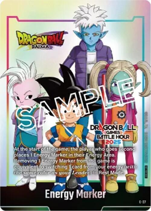 Energy Marker E 27 Dragon Ball Games Battle Hour 2025 Promo Card Set