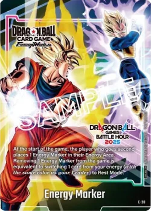 Energy Marker E 28 Dragon Ball Games Battle Hour 2025 Promo Card Set