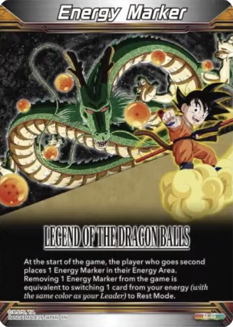 Energy Marker Legend of the Dragon Balls M 49 Gold Stamped carta