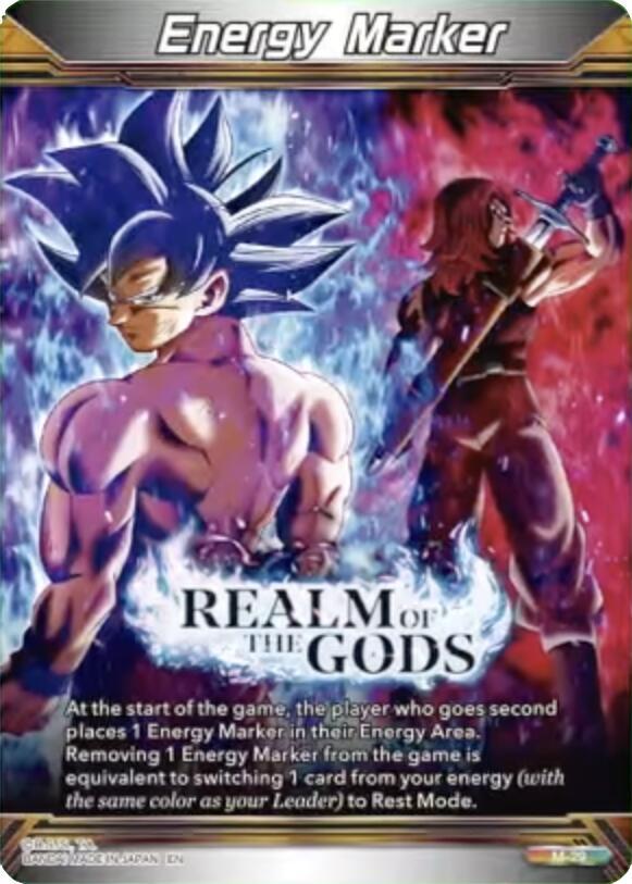Energy Marker Realm Of The Gods M 29 Gold Stamped card