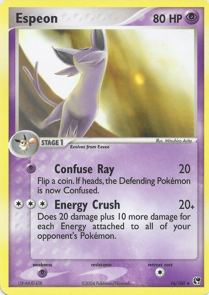 Espeon 16 card