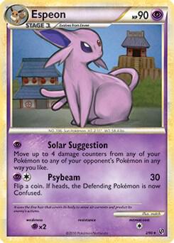 Espeon 2 90 HGSS Undaunted 002/090 card