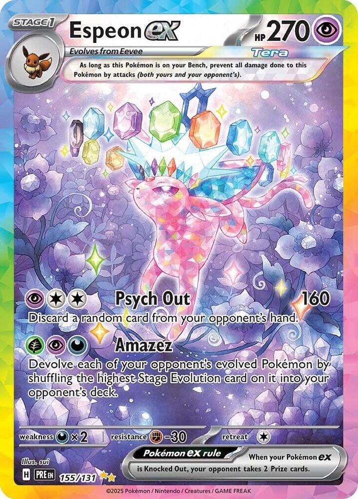 Espeon ex 155/131 card