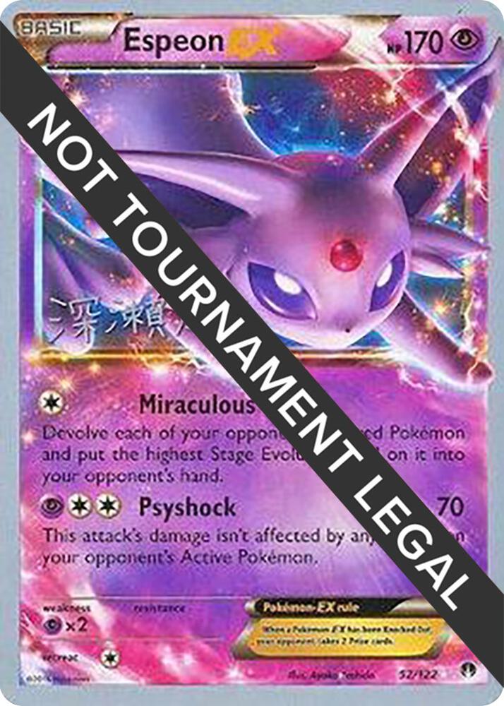 Espeon EX 2017 Kabu Fukase 52/122 card