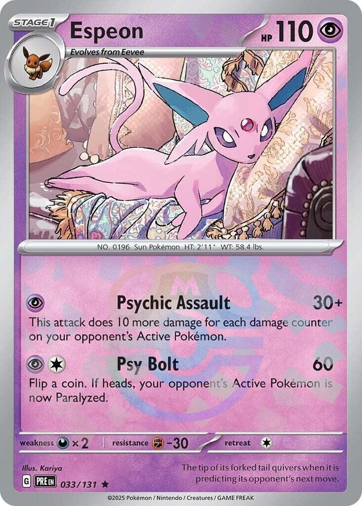Espeon Master Ball Pattern 033/131 card