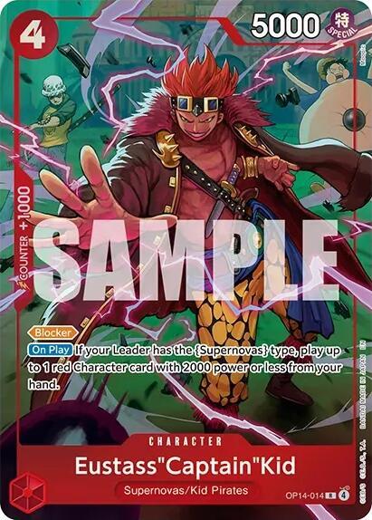 Eustass"Captain"Kid (One Piece Card Game Illustration Box Vol. 8) OP14-014