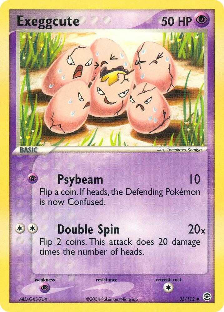 Exeggcute 33/112 card