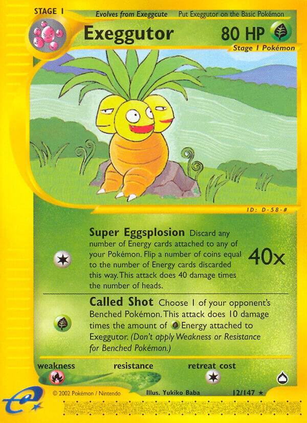 Exeggutor 12 012/147 card