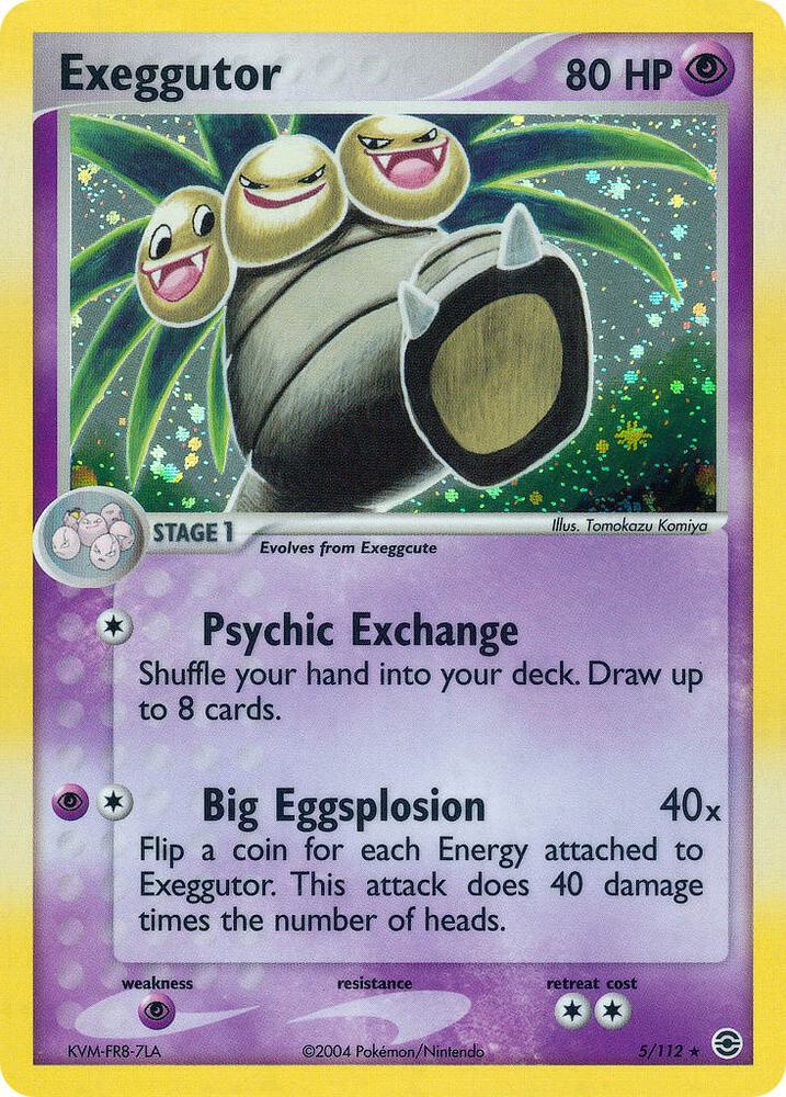 Exeggutor 5/112 card