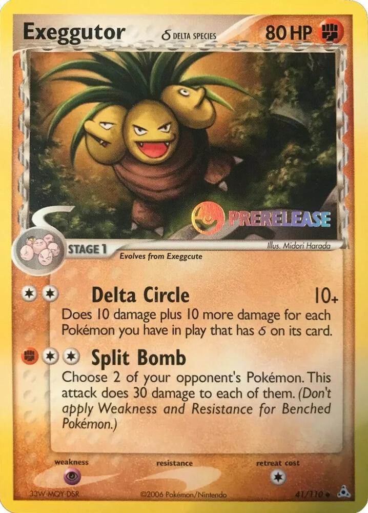 Exeggutor Delta Species 41 110 Prerelease card