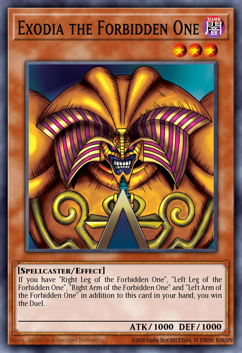 Exodia the Forbidden One LOB-124 card