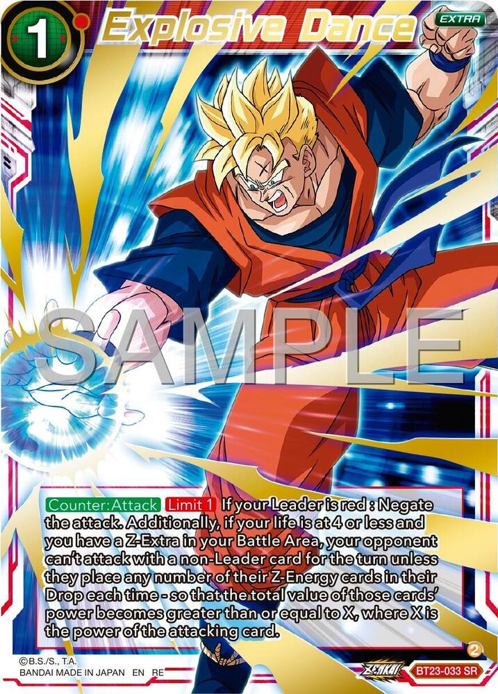 Explosive Dance Reprint BT23-033 card