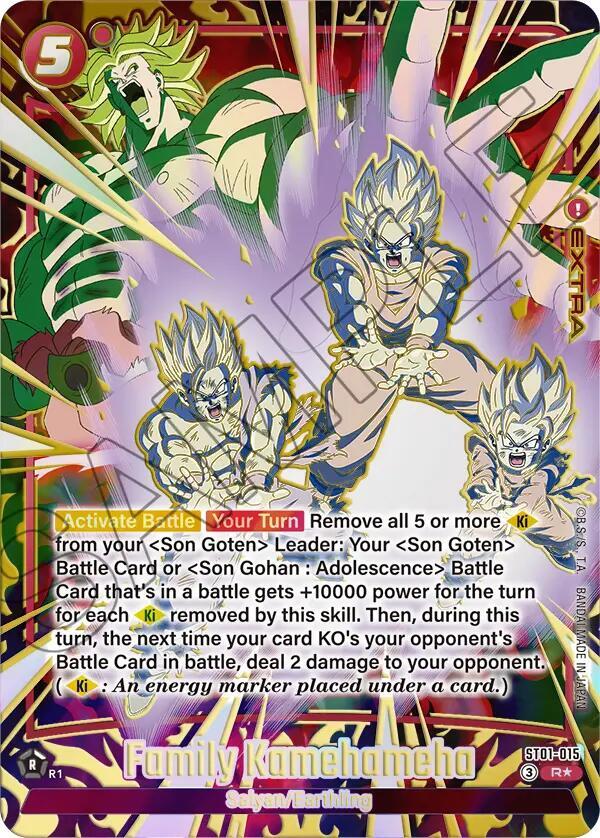 Family Kamehameha Alternate Art ST01-015 card