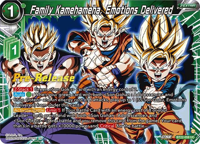 Family Kamehameha Emotions Delivered BT22-059