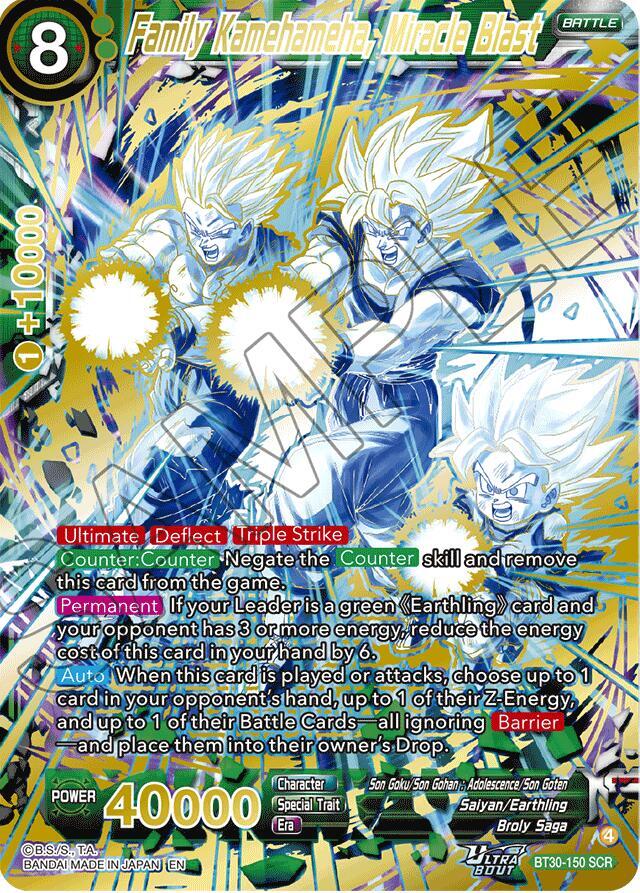 Family Kamehameha Miracle Blast SCR BT30-150 carta