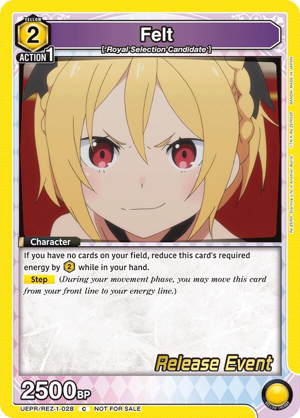 Felt UEPR/REZ-1-028 card