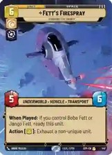 Fetts Firespray Pursuing the Bounty Hyperspace 447 card