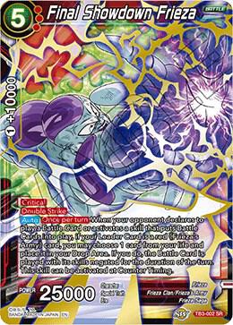 Final Showdown Frieza TB3-002 carta