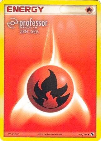 Fire Energy 2004 2005 108/109 card