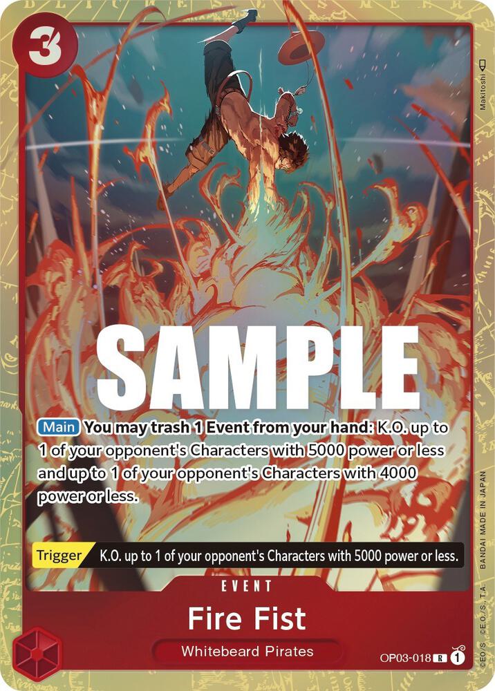 Fire Fist Alternate Art OP03-018