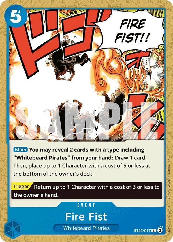 Fire Fist ST22-017 carta