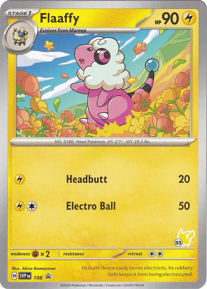 Flaaffy Pikachu 53 108 carta