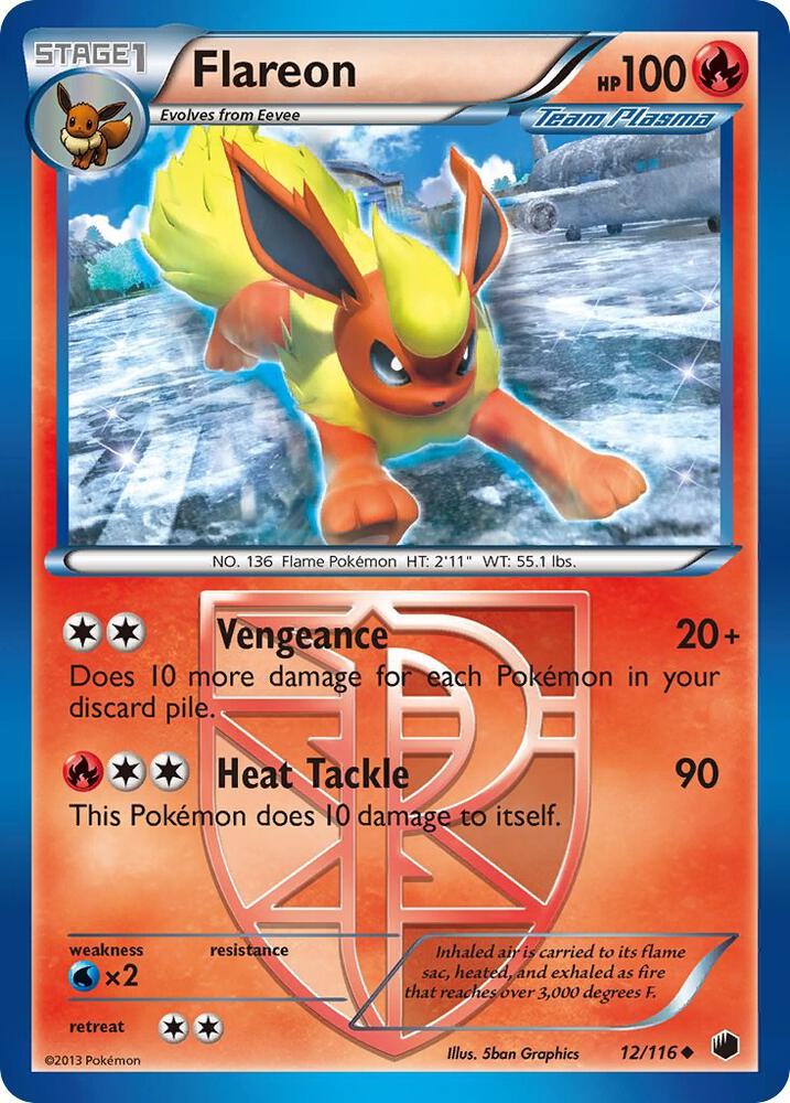 Flareon Team Plasma 12/116 card