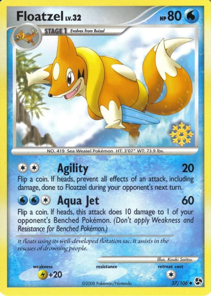 Floatzel 37 106 037/106 card