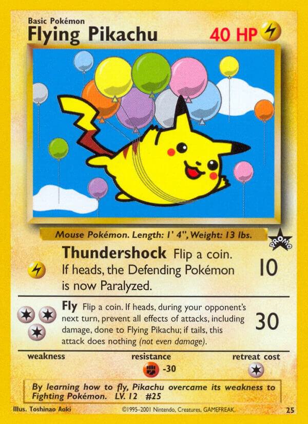 Flying Pikachu 25/53 card
