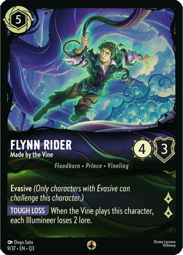 Flynn Rider Made by the Vine 9/37 card