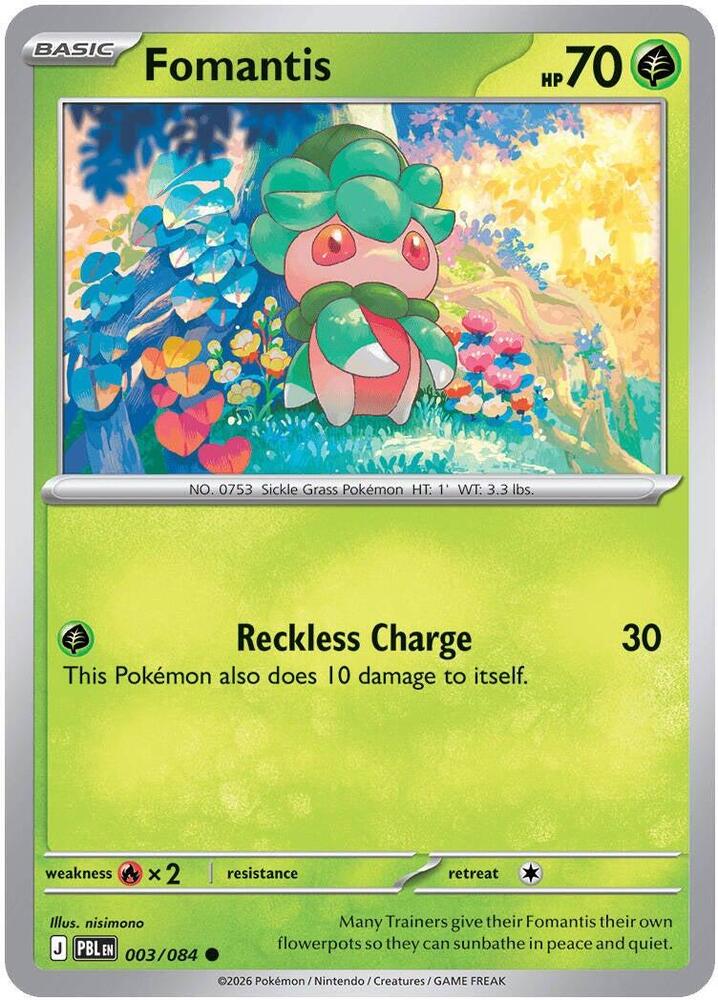 Fomantis 003/084 card