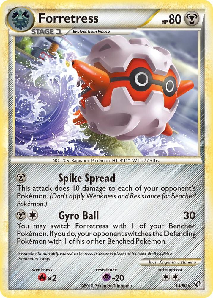 Forretress 13 13/90 card