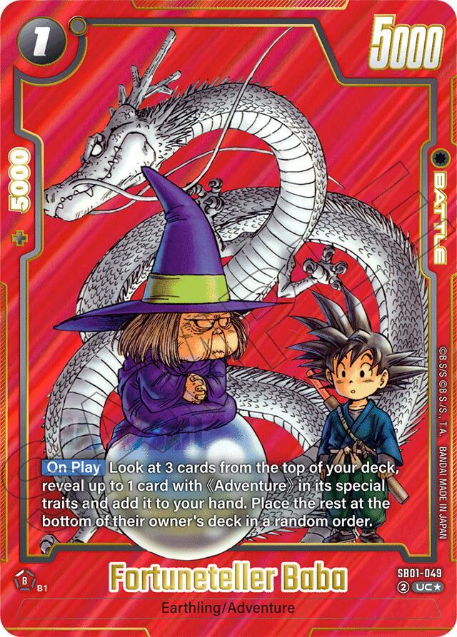 Fortuneteller Baba Alternate Art SB01-049 card