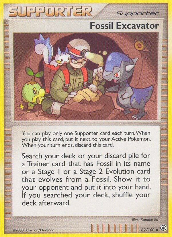 Fossil Excavator 82/100 card