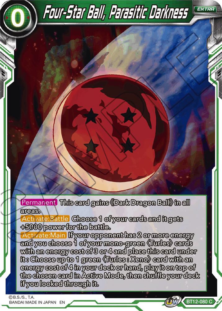Four Star Ball Parasitic Darkness BT12-080