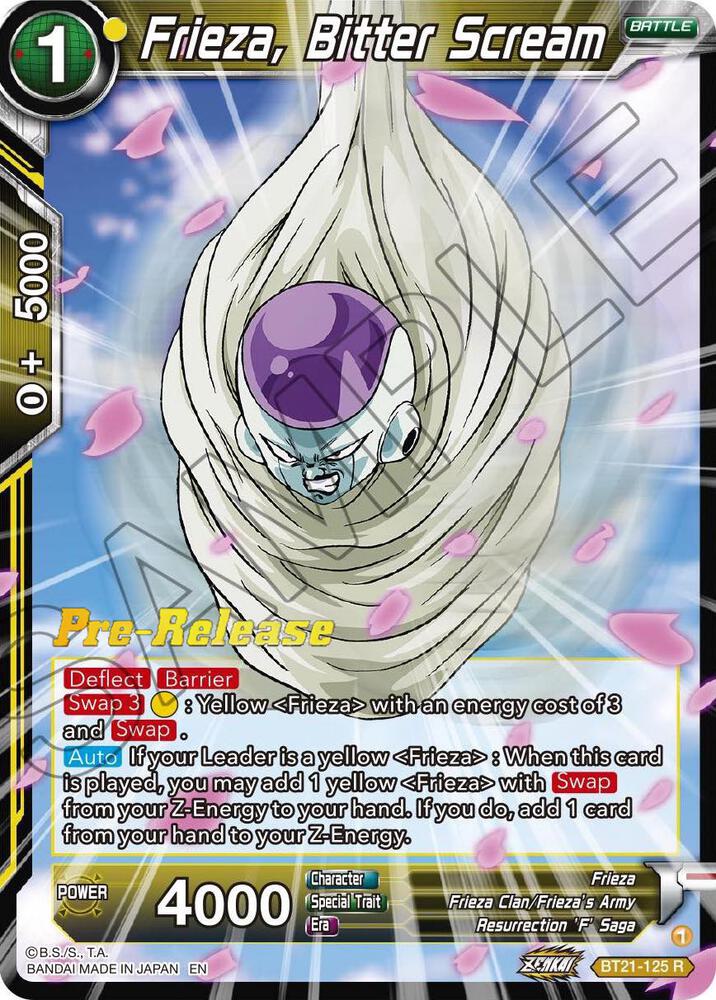 Frieza Bitter Scream BT21-125