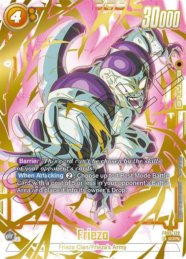 Frieza FB05 120 Alternate Art carta