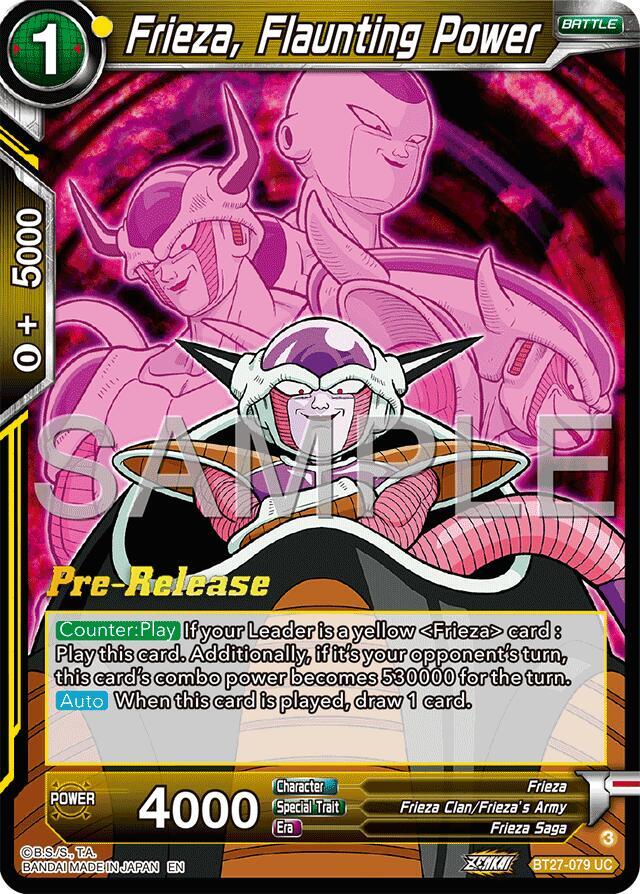 Frieza Flaunting Power BT27-079