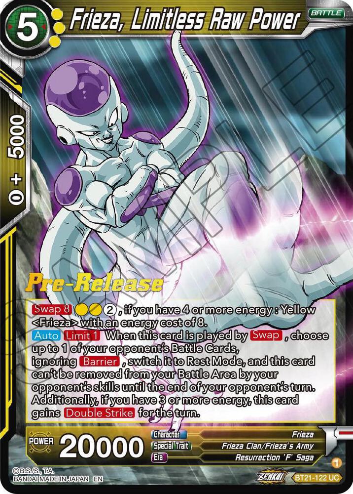 Frieza Limitless Raw Power BT21-122