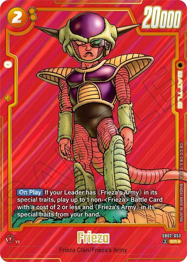 Frieza SB02 053 Alternate Art carta