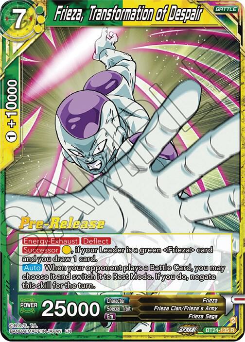 Frieza Transformation of Despair BT24-135