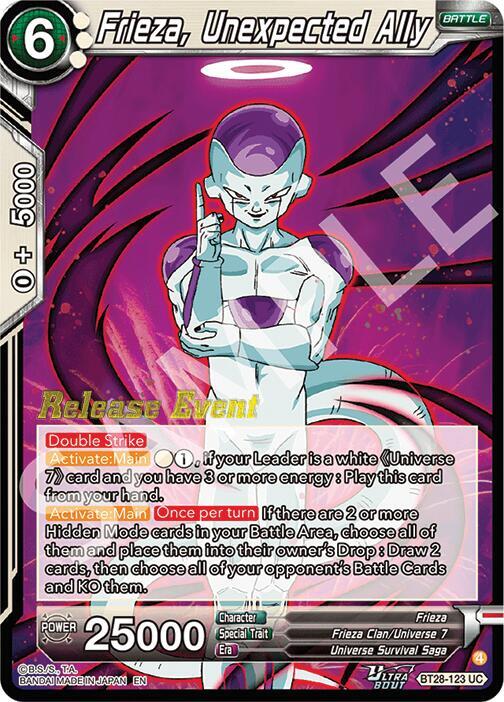 Frieza Unexpected Ally BT28-123 card